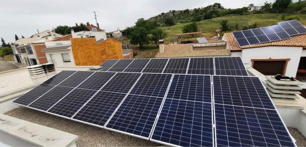 foto paneles solares instalados